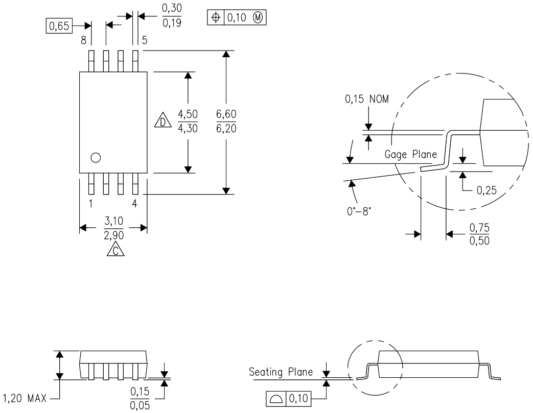 רכיבי אלקטרוניקה TSSOP-8